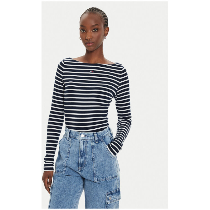 TOMMY JEANS BRETON STRIPE LS